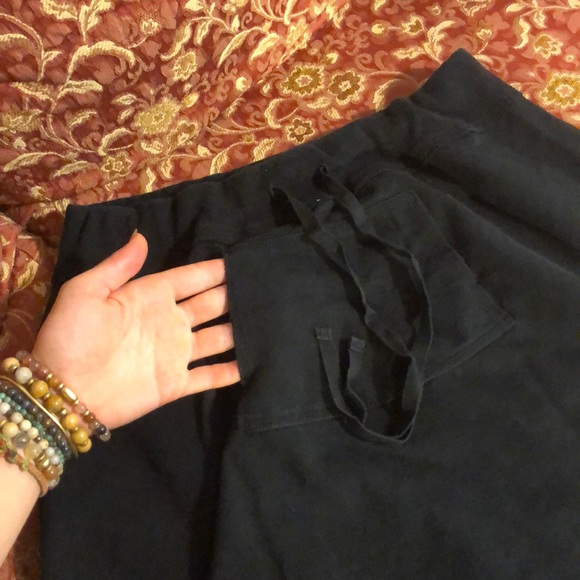 The Perfect Black Sweat-pant Skirt, 94% Cotton - Picture 3 of 8